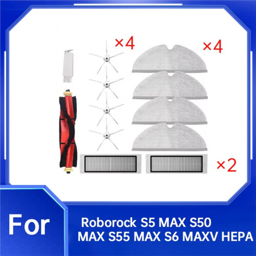 12 Pcs for  S5 MAX S50 MAX S55 MAX S6 MAXV Vacuum Main Side Brush Mop Filter 1