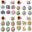 (24PCS) 6 Easter DIY Diamond Art Coaster Set, Irregular Wooden Desktop Decorative Gift, Easter Egg Design 1
