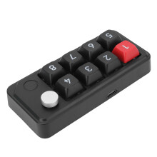Verkabelte USB-C Numerisches Tastenfeld 8 Tasten Makro mechanische Tastatur Schwarz