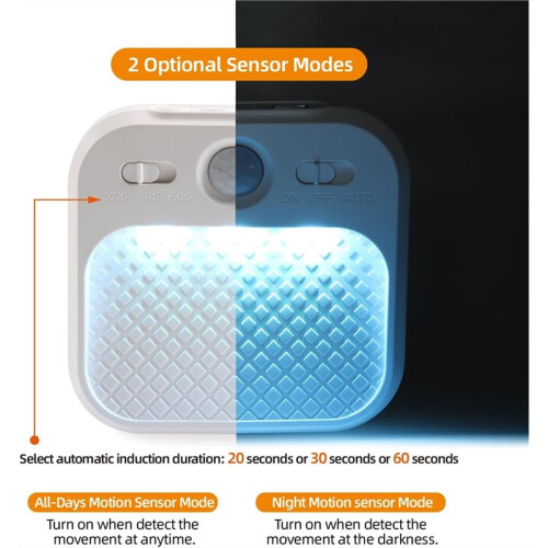 Led Night Light with Motion Detector 2 Pack, Cabinet Light Dimmable with Timer Function, Staircase Lighting RGBW 1