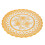 2 Stück Tischsets Gold PVC 20x20 cm Untersetzer 9