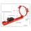 Star Finder Mount 3-Point Astrophotography Guide Locking Rings for Telescope Mount Finder Pointer 90mm Red 7