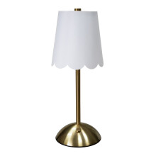 Portable Cordless Table Lamp, 11.8", Dimmable 3-Color Light, Rechargeable Battery, Ambient Light for Patio/Restaurant/Bar/Bedroom/Dining