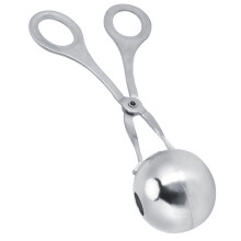 Stainless Steel Meatball Maker Tongs, Silver, 70g-85g Per Pair