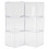 6 Pack Clear Plastic Candy Storage Boxes with Lids, 5.5x5.5cm 2