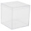 6 Pack Clear Plastic Candy Storage Boxes with Lids, 5.5x5.5cm 4