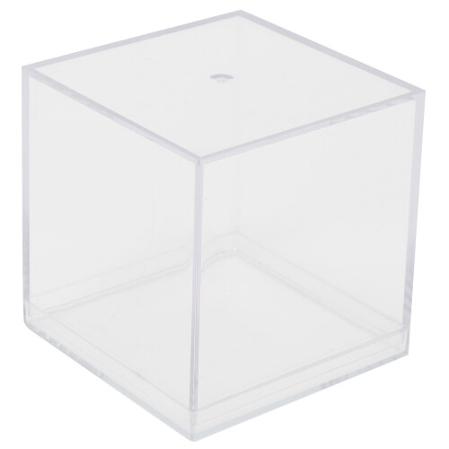 6 Pack Clear Plastic Candy Storage Boxes with Lids, 5.5x5.5cm 2