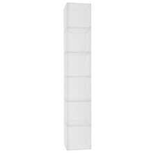 6 Pack Clear Plastic Candy Storage Boxes with Lids, 5.5x5.5cm