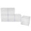 6 Pack Clear Plastic Candy Storage Boxes with Lids, 5.5x5.5cm 15