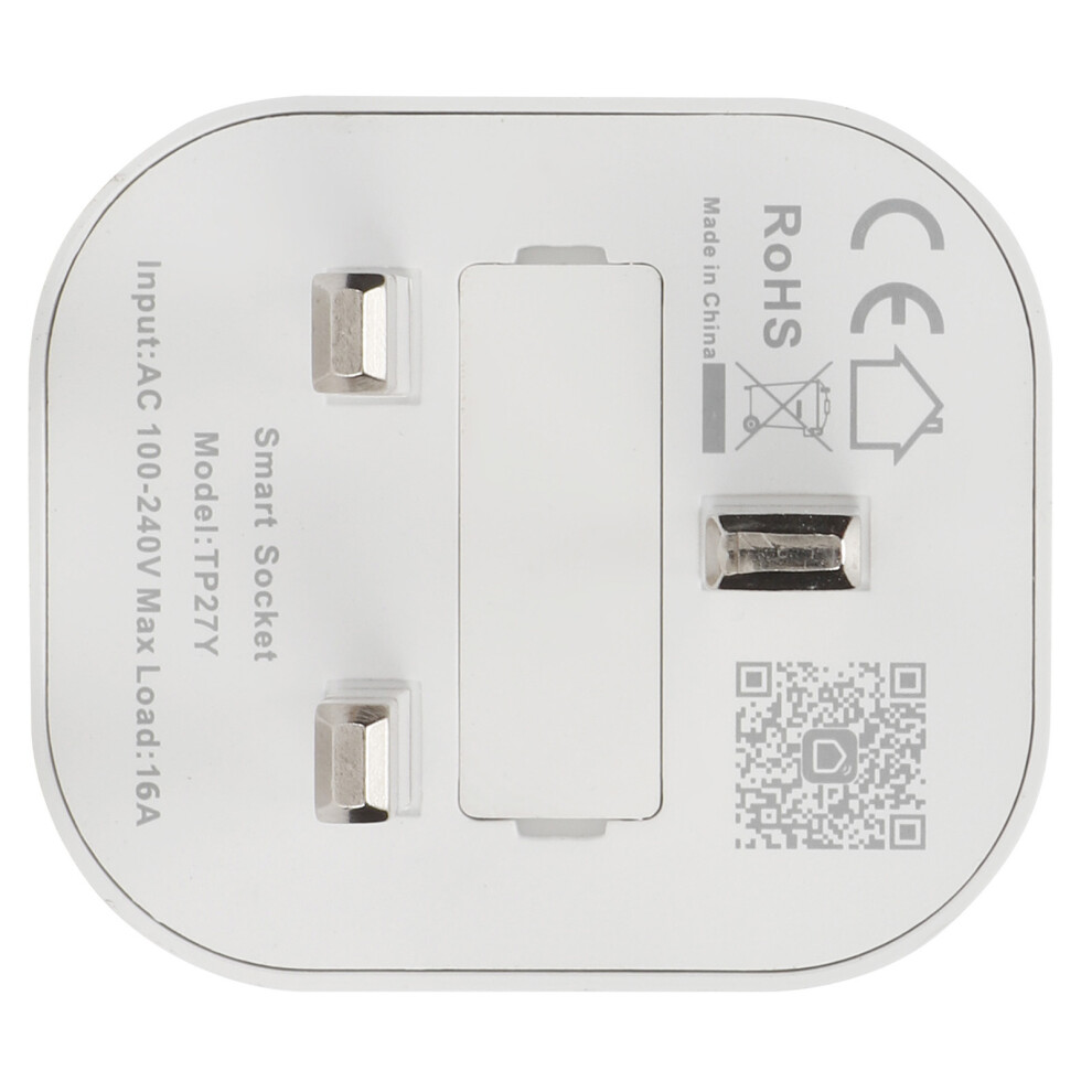 Wifi Smart Outlet Plug, 13A, Abs, 5.5X5x7cm, Voice Control 4371391987246