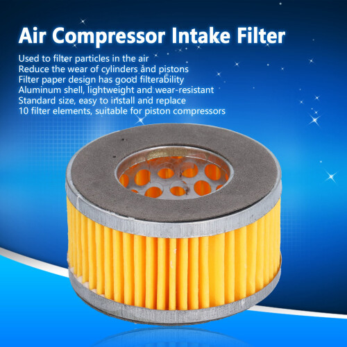 10Pcs Paper Filter Elements for Piston Air Compressor, 70mm x 40mm 1