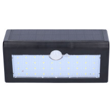 Waterproof Solar Wall Light 38 LED Human Detection for Outdoor Garden Footpath