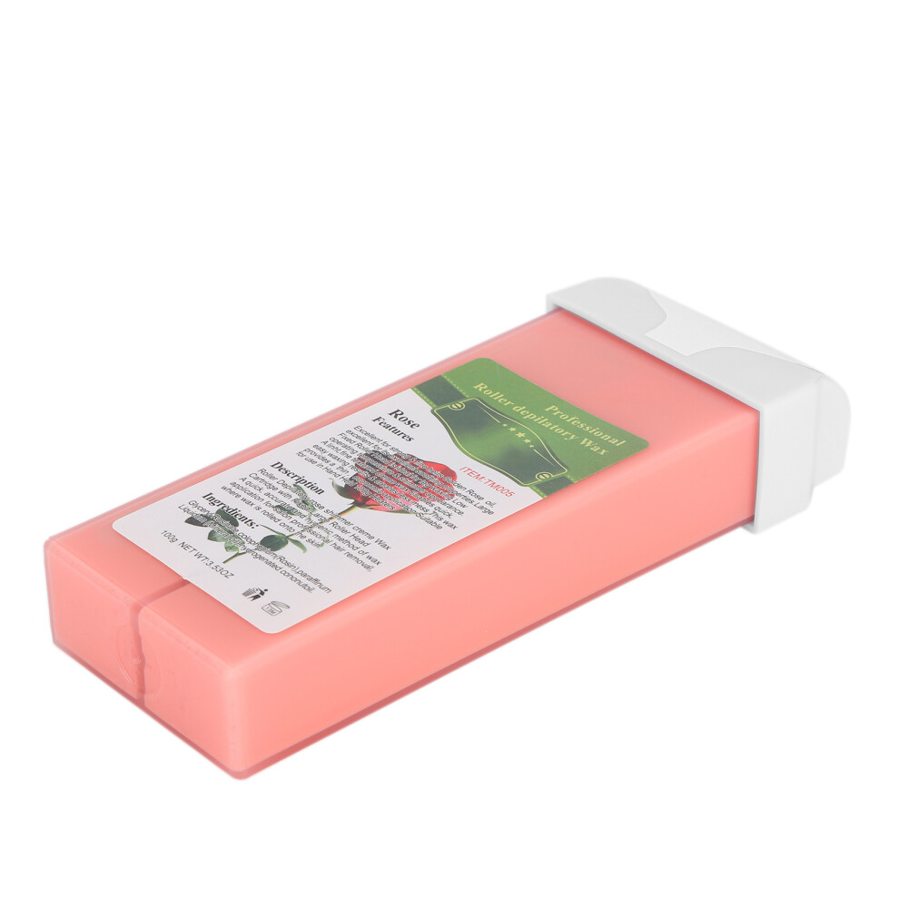 100g Hair Removal Wax Roller Kit â Rose, 14.5x5.6x2.8cm Depilatory Body & Face Wax