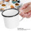 8cm Enamel Cup 350ml White Environmentally Friendly Thickened Water Mug 4