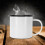 8cm Enamel Cup 350ml White Environmentally Friendly Thickened Water Mug 9