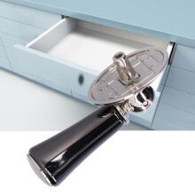 Pendant Drawer & Cabinet Door Handle Zinc Alloy Iron 78g, Single Hole