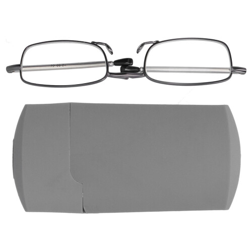 Foldable Elderly Blue Light Blocking Reading Glasses 300 Gray 1