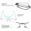 Foldable Elderly Blue Light Blocking Reading Glasses 300 Gray 11