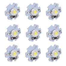 25pcs 0.5W 5V High Power LED Chips, White 6000-6500K, Aluminum 20mm