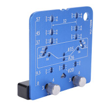 Schranktürscharnierschablone Positionierungsplatte 26mm & 35mm, verdeckt, aus Aluminium