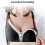 Wireless Nursing Bra V Shape Breathable Maternity Bra Black L=36/80 6