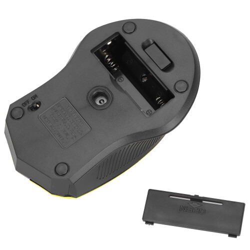 Wireless Mouse 2.4G Optical Mini Ergonomic Yellow for Notebook & Tablet 2