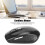 Wireless Mouse 2.4G Ergonomic Mini Optical for Notebook & PC Black 10