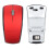 Wireless Mini Slim 2.4G Optical Mouse for Laptop Tablet Red 8