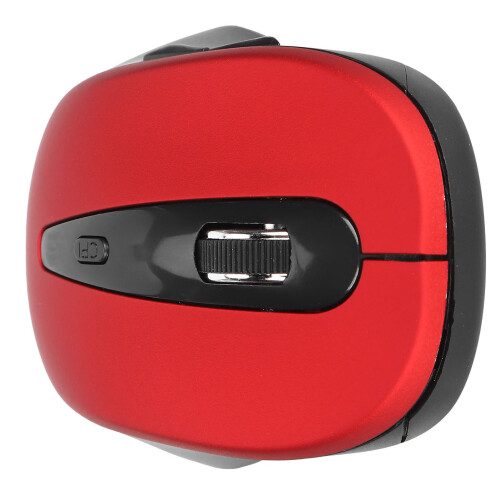 Wireless Optical Mouse BT5.0 Red, 10m, 6 Keys, Mini Four-Way Scroll 1