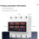 3 Phase Din Rail Voltmeter Ammeter with over/Under Voltage Current Limit Protection Self-Resetting Surge Protector 63A 4