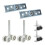 2-Pack Shower Door Runners 25mm 7