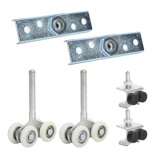 2Set Glass Door Rollers, Iron+Nylon, 25mm Diameter Shower Runners 2