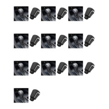 10X Cambio de Marchas de Cuero para Coche Konb para Levin Camry XV70 V70 Avalon 2018 2019 2020 Bola de Cambio de Marchas Negro