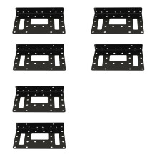 6x Hard Disk Mounting Bracket Hard Drive Bracket for 2.5in/3.5in SAS/ HDD SSD DIY Storage Metal Hollowout Rack Shelf