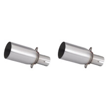 2X Modyfikacja Motocykla Rura Wydechowa Środkowa Sekcja Wydechu 28mm Adapter 51mm Sekcja Wydechu Montaż Bezinwazyjny