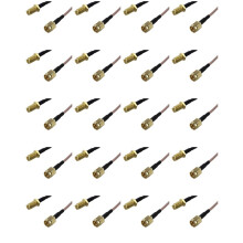 20X SMA Male to SMA Female Nut Bulkhead Crimp RG316 Coax Cable Jumper Pigtail 15cm