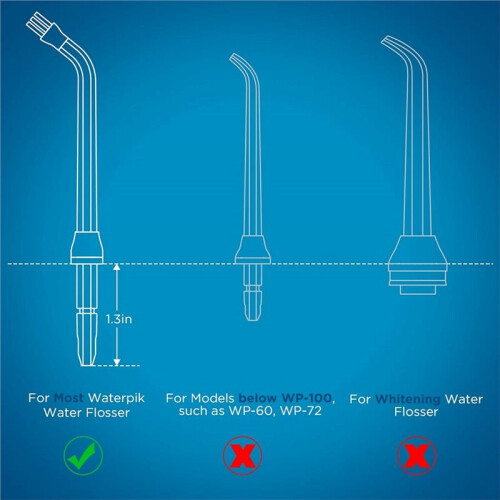 Replacement Plaque Chaser Tips - 6-Pack for Water Flosser 1