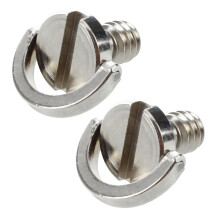 2X 1/4 '' Screw Screw Stainless Steel Adapter for Camera Camera Suppport Tripod Shelf