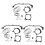 3X for  Dual Vanos O-Ring Seal Repair Kit E36 E39 E46 E53 E60 E83 E85 M52Tu M54 M56 1