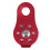 2 pcs Rock Pulley Rope Tree Climbing Climber arborist Fixed pulley Red 5