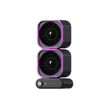 High-Speed Desktop Fan Dual- Rotating Air Circulation Desktop Fan 4000mAh Battery Rechargeable100 Speed Adjustable B