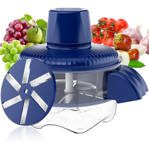 Automatic Peeling Machine, Upgraded 6 Leaf Blade Electric Grape,  Tomato & Garlic Peeler, Rechargeable Wireless