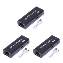 3X Portable 3G/4G WiFi Wlan Hotspot WiFi Hotspot 150Mbps RJ45 USB Wireless Router mit USB Kabel