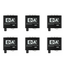 6X 192KHz Digital Optical Coaxial Toslink to Analog RCA 3.5mm Audio Hifi Converter with Spdif