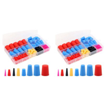 220 Tapones Cónicos de Goma de Silicona, Tapones de Goma Resistentes Una Altas Temperaturas para Tapones de Agujeros, Pulverización, Pulverización,