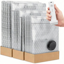 Sacs de Sous Vide avec Pompe Ă Air Rechargeable, Lot de 15 Sacs de Compression et Rangement de , pour VĂŞtements et Literie