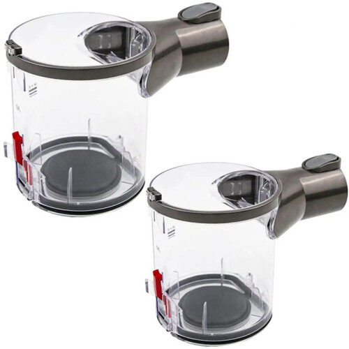 2PCS Compatible with  V6 DC58 DC61 DC59 DC62 SV03 HH08 SV07 Vacuum Cleaner Dust Bin,Dust Container ,A Interface Dust Cup
