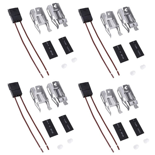 4set ERR117 Stove Connector Range Burner Receptacle Kit 5303935058 for