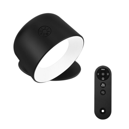 LED Wall Light Night Light 360Rotatable RGB Color Changing Bedside Lamp Dimmable Bedroom Wall Sconce with Timer Memory