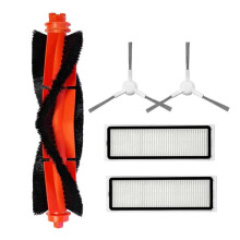 Pour Aspirateur Robot S40C/E101 : 1 Brosse Principale, 2 Brosses Latérales, 2 Filtres - Accessoires de Nettoyage de Rechange pour Aspirateur